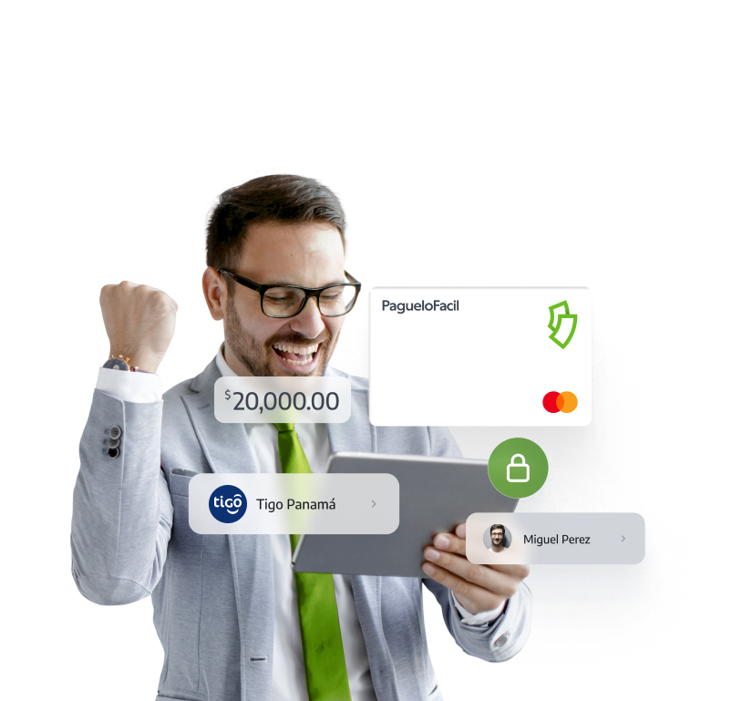 万事达卡商务卡页面（Paguelo Facil Business MasterCard